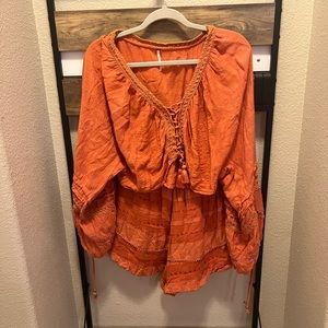 Free people co-ord set - Orange - Size S